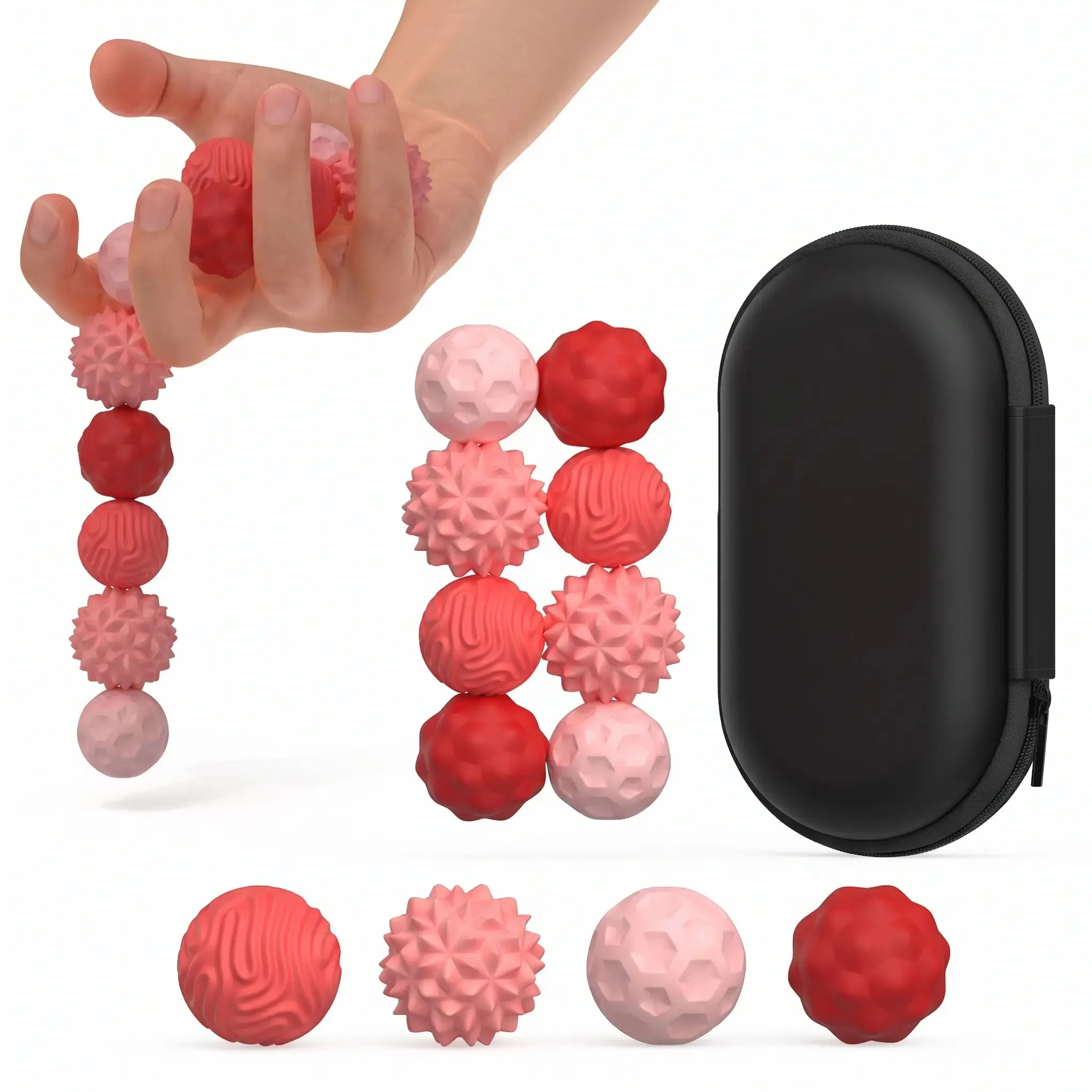 8 PCS/set Fidgeting Relax Toys with ElasticTexture,ViralStress Relief Toy,Fidget Balls Toys,Silicone Ball Set, Quietoffice fidget toys,Assorted Colors, Stress Relief,back to school,back to school haul