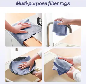 Reusable Car Cleaning Cloth 20pcs Roll Portable Travel Microfiber Towels Multipurpose Home Kitchen Car Soft Super Absorbent Eco Friendly 2026 New Year's Gift