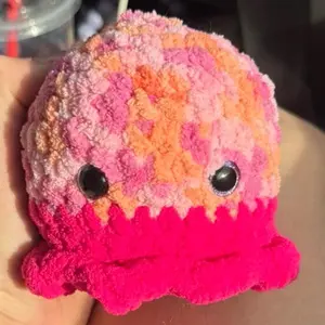 Sunset Sorbet Octopus Plush Toy - Soft Plush Toy with Colorful Design