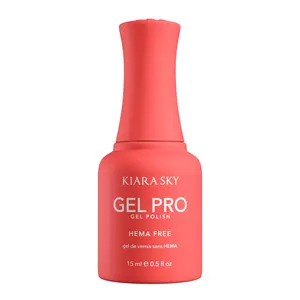 Kiara Sky Gel Pro - Coral Cutie HEMA-Free + TPO Free Nail Gel Polish | Intense Pigmentation, Long-Lasting Wear | Finish: Cream 15ml