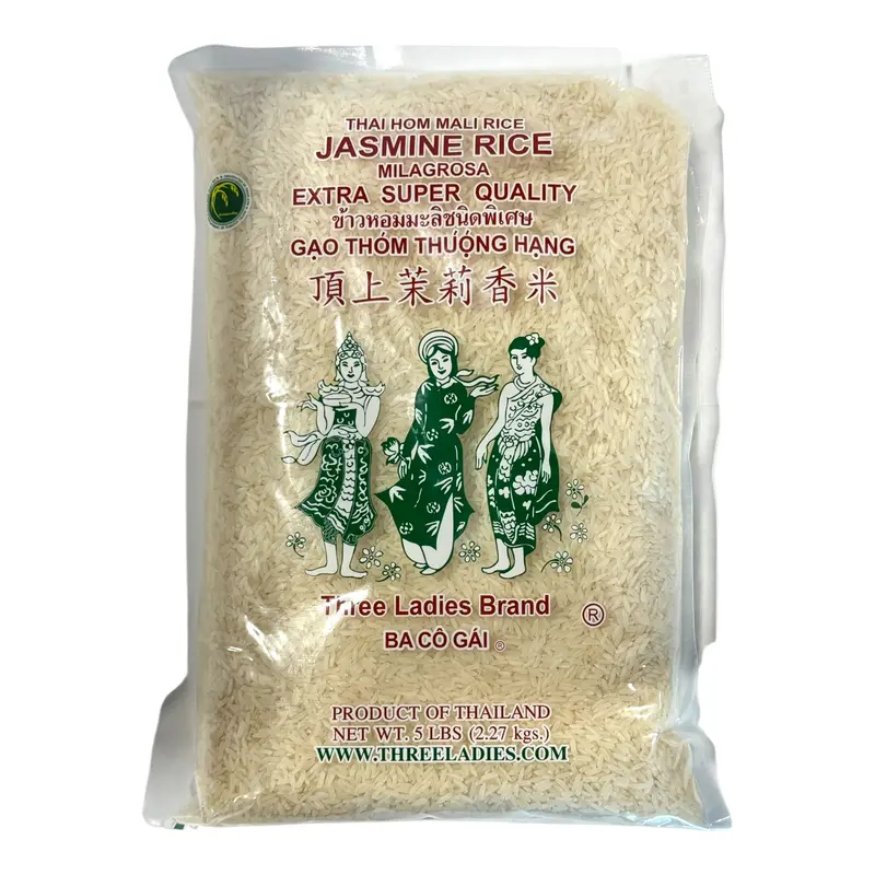 Three Ladies Brand Jasmine Rice Small Bag 5 lb