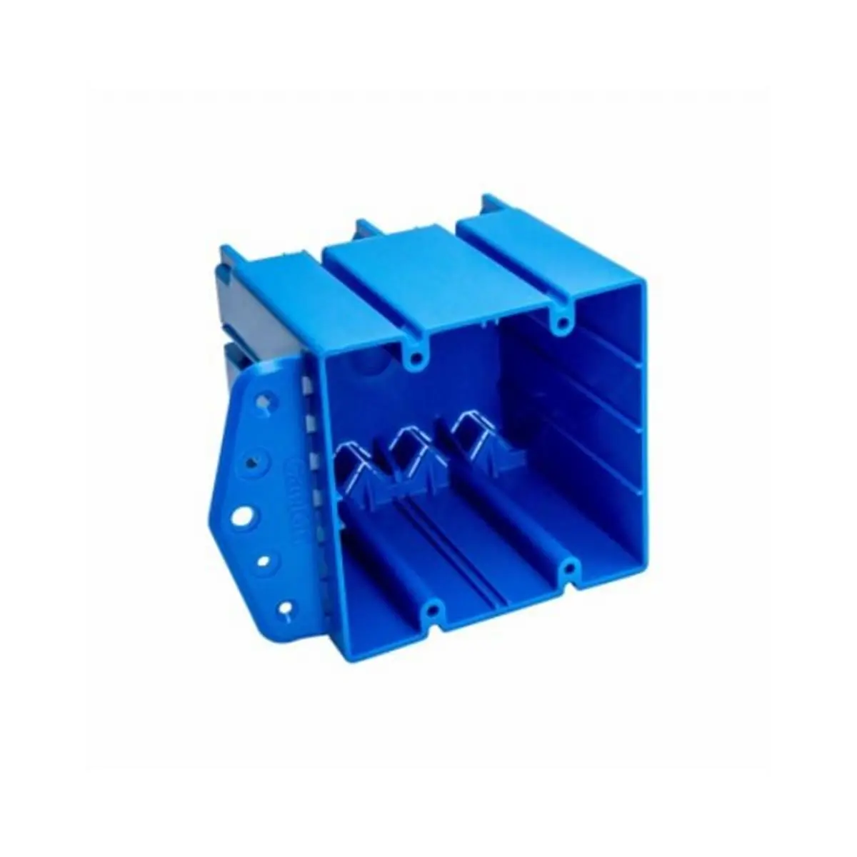 212 MAIN ABB Installation Products PVC Dual-Gang Electrical Box, 2G, 48.2 cu. in. Capacity, Side Flange, Multipurpose, Easy Installation