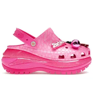 Crocs Unisex Classic Mega Crush Clog Barbie The Movie Electric Pink, from StockX