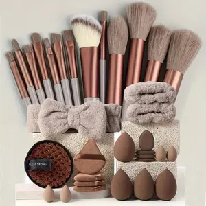 Makeup brush set, multi-functional makeup tool set, including makeup brushes, foundation brushes and other makeup tools set, festival gift, cosmetics set for women to give as a present.