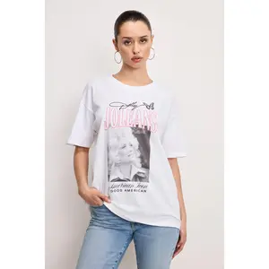 DOLLY OVERSIZED CONCERT TEE | WHITE001