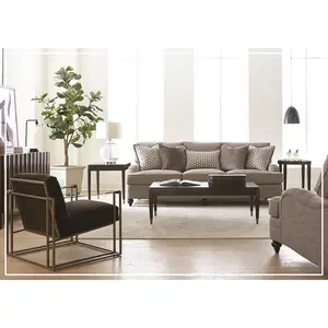 Bernhardt Tarleton Fabric Sofa With Spring Down Cushions