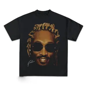 Future Vintage Rap Tee Shirt, Hip Hop Graphic Print T-Shirt, Merch T Shirt Future, Oversized Heavy Cotton Tee Shirt, Future Face Style Tee, High Quality, Great, Street Style, Gift for Friends, Many Colors Size S To XL, Tiktok Shop