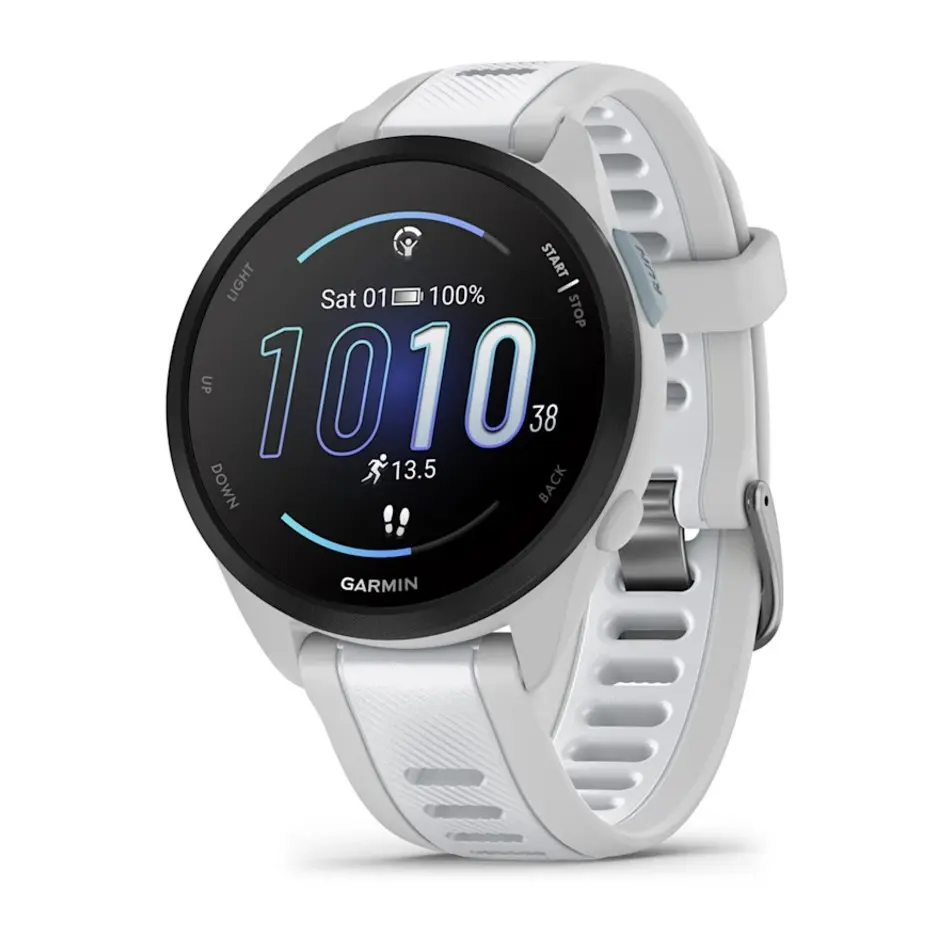 Garmin G010-N2863-21 Forerunner 165 Running Smartwatch, Mist Grey/Whitestone - Certified Refurbished
