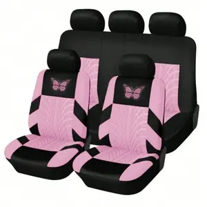 5/2Seats Universal Car Seat Cushion, Front Bucket Polyester Protection + Separate Backrest, High-End Breathable Thick Sports Design, Seat Cover