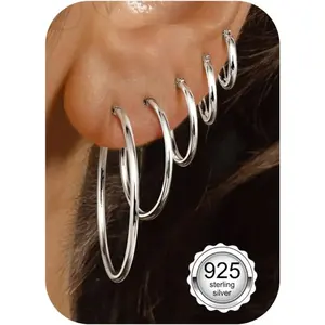 Women’s earrings, silver small earrings, hypoallergenic silver earrings, medium/large earrings