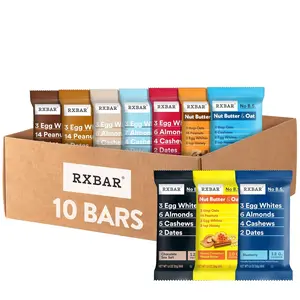 Protein Bars Snack Bars 10 Count Variety Pack Gluten Free High Protein Healthy Snacks Made with Real Food Ingredients No Added Sugar for Breakfast Post Workout Recovery Office Snacks and On the Go Energy for Adults and Kids