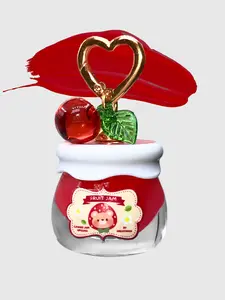 Fruit Lip Jam Gloss with Keychain cottagecore Moisturizing Lip Treatment Hydrating Lipgloss