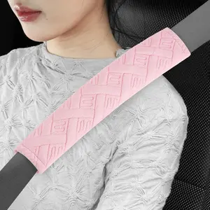 2-Pack Universal   Strap Pads Cover for A  Comfortable Driving,  Strap Covers Harness Pad for  Interior Accessories(Pale )