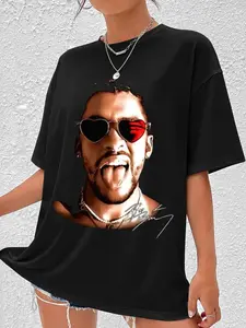 Bunny Inspired T-Shirt, Vintage Latin Rap Tee, Retro Music Streetwear Shirt, Urban Fashion Fan Tee