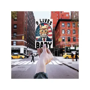 9 Lives Baby Trump Sticker
