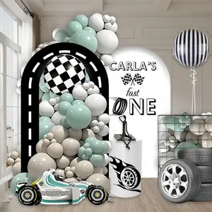 Race Car Theme Balloon Arch Kit, Balloon Garland Arch Kit, Party Balloon Set for Birthday Graduation Party Decoration