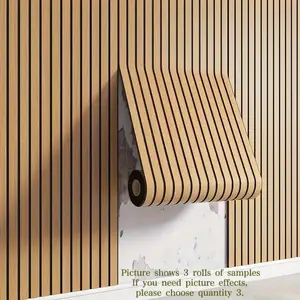 Wood Grain Decorative Wall Panel Roll, Self-Adhesive, Easy Installation, Waterproof Wear-Resistant, 40x300cm for Living Room Bedroom Office Decoration, Self Adhesive Wallpaper