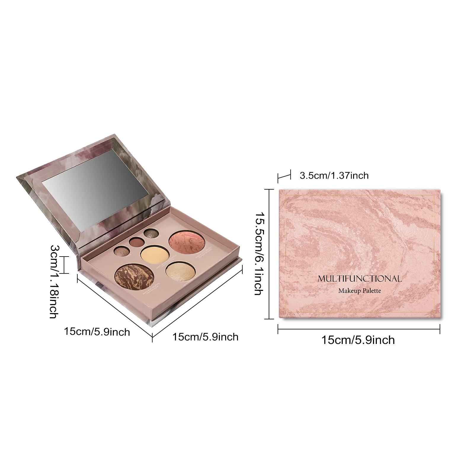 Multi-Functional Makeup Tray, Eyeshadow, Contouring, Blush And Highlight, One Tray For Multiple Uses, Daily Portable Makeup Tray