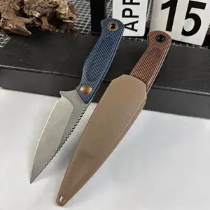 H203 Dual-Color Fixed Blade Knife Set with High-Quality Blade, Non-Slip Grip, and Timeless Design,Ideal Gifts