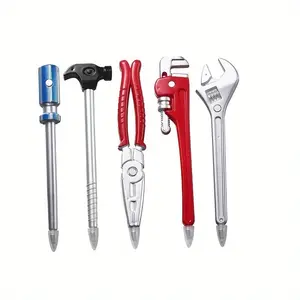 Five Novelty Unique Tool Shape Ballpoint Pens, Plastic Craft Knife, No Power Needed, Perfect Gift for Birthday, Christmas, Halloween, Novelty Gift Appeal