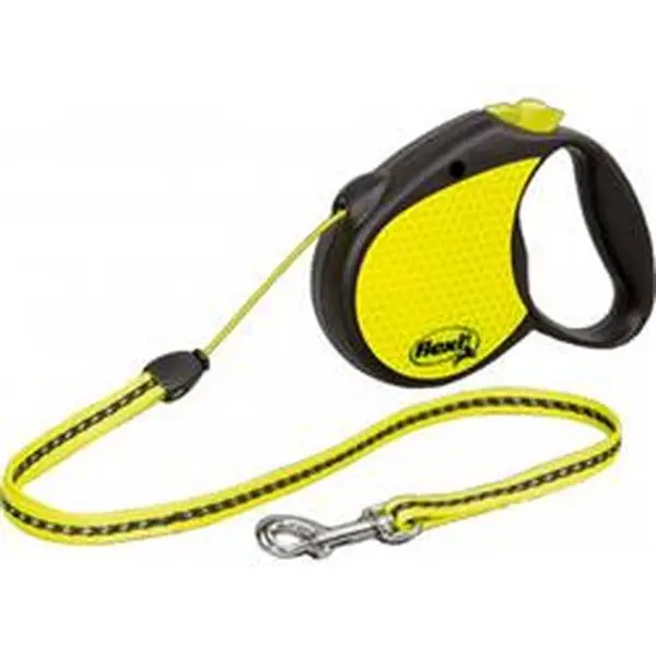 Flexi North America CL11T5.250.S NEO Reflective Small Tape, 16' Length Yellow Neon Prismatic Sheet, Swivel Clip, Braking System Visibility Boost, Car Exterior Accessory, Highway Safety