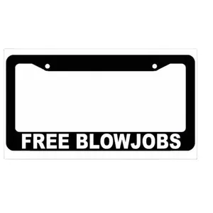 Free BJ License Plate Frame Prank Funny JDM, Car Accessories