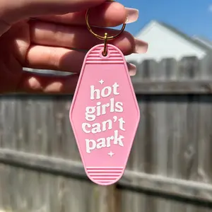 Hot Girls Can’t Park Motel Keychain cute keychain