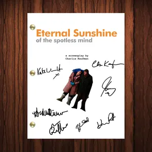 Eternal Sunshine Of The Spotless Mind Signed Autographed Script Full Screenplay Full Script Reprint Jim Carrey Joel Barish Kate Winslet