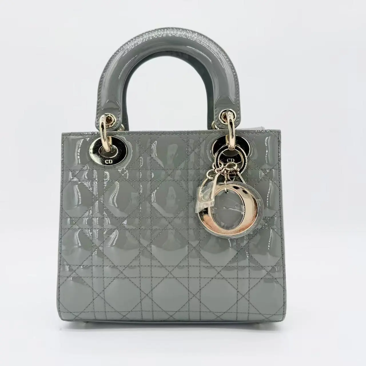 Pre-owned Dior leather Crossbody Bags Cannage Lady Dior