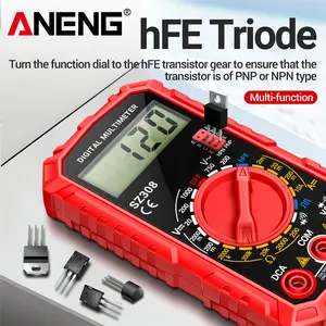 ANENG SZ308 Multimeter for Electricians & DIYers, 1999 Counts True RMS, Measures AC/DC Voltage Current, Resistance, Capacitance, Diode & Temperature, Essential Home Repair Tool