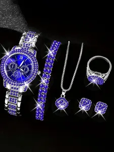 6-piece Women's Watch Fashion Watch Women's Versatile High end Women's Watch Women's Watch Set Bracelet Watch Set