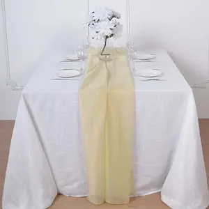Chiffon Table Runner 6ft Champagne - Lightweight Table Linen