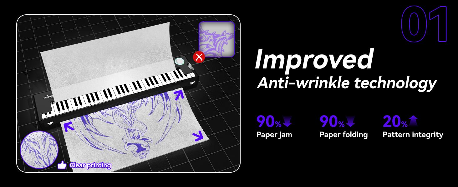 Tattoo Stencil Printer – Pino Wireless Compact Thermal Tattoo Machine with Inkless Technology, 10pcs Transfer Paper, Compatible with Phone, Tablet & PC,Tattoo Supplies for Tattoo Artists & Beginners Tattoo Stencil Printer – Pino Wireless Compact Thermal Tattoo Machine with Inkless Technology, 10pcs Transfer Paper, Compatible with Phone, Tablet & PC,Tattoo Supplies for Tattoo Artists & Beginners