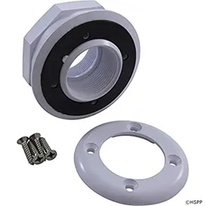 Super-Pro  1.5 in. Vinyl Fiberglass FIP Inlet & Locknut Fitting