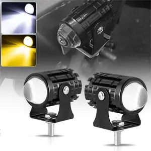 2 LED Spotlights Explorer Motorcycle Accessories, Truck Car Auxiliary Mini Projector Headlight Fog Light, Durable & Versatile Design