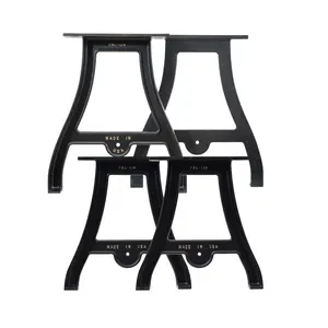 Cast Aluminum Table Legs With Bench Legs Bundle (Camden Collection)