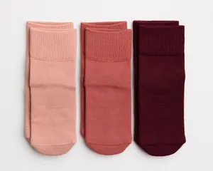 Stay-On Baby Socks - Non-Slip Cotton Grip Socks for kids, Shark Tank Featured - Unisex Courtney Collection