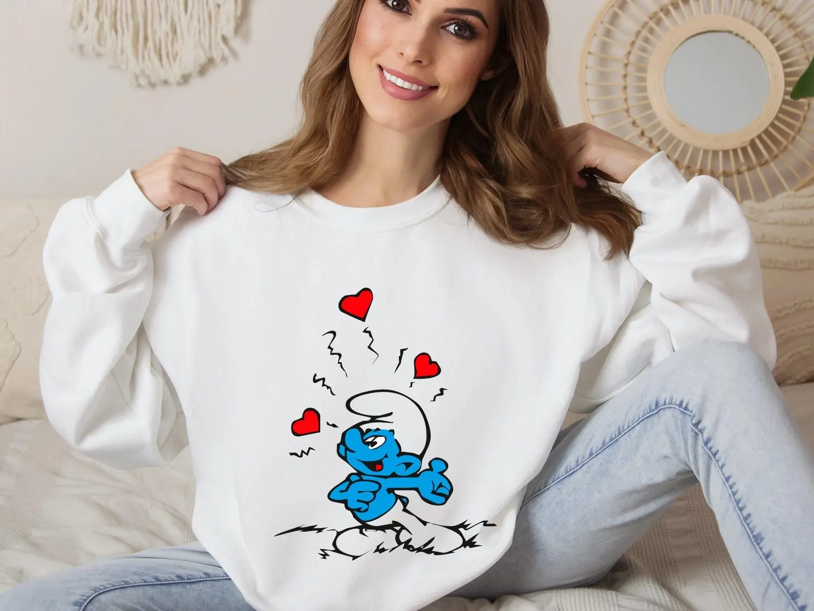 Smurfs Sweatshirt, Smurfs Hoodie, Personalized Birthday Gift, Family Matching Tshirt, Lovely Shirt For Kids