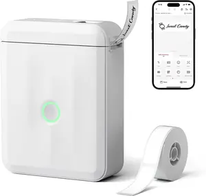Upgraded Version Mini Label Maker Machine with Tape, Portable Bluetooth Thermal Printer，mini label printer with tape, Portable Bluetooth label maker, multiple templates and patterns printer. For organization, storage, office & home, Valentine's gifts