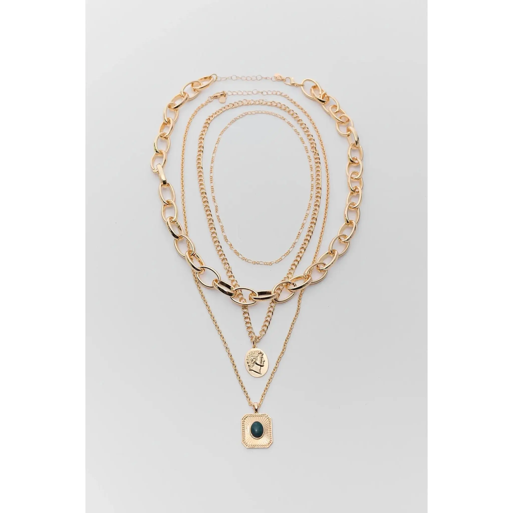 Gold Chain Necklace Stack