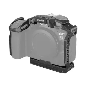 SmallRig“Black Mamba”Camera Cage for Canon EOS R6 Mark II, Built-in Quick Release Plate for Arca-Type, Film Movie Making Camera Video Cage with Shoe Mount, 1/4''-20 & 3/8''-16 Threaded Holes - 4161
