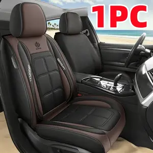 Premium PU Leather Car Seat Cover - 1PC High-Quality Water-Resistant & Wear-Resistant Front Row Seat Protector for Single Muscle Seats