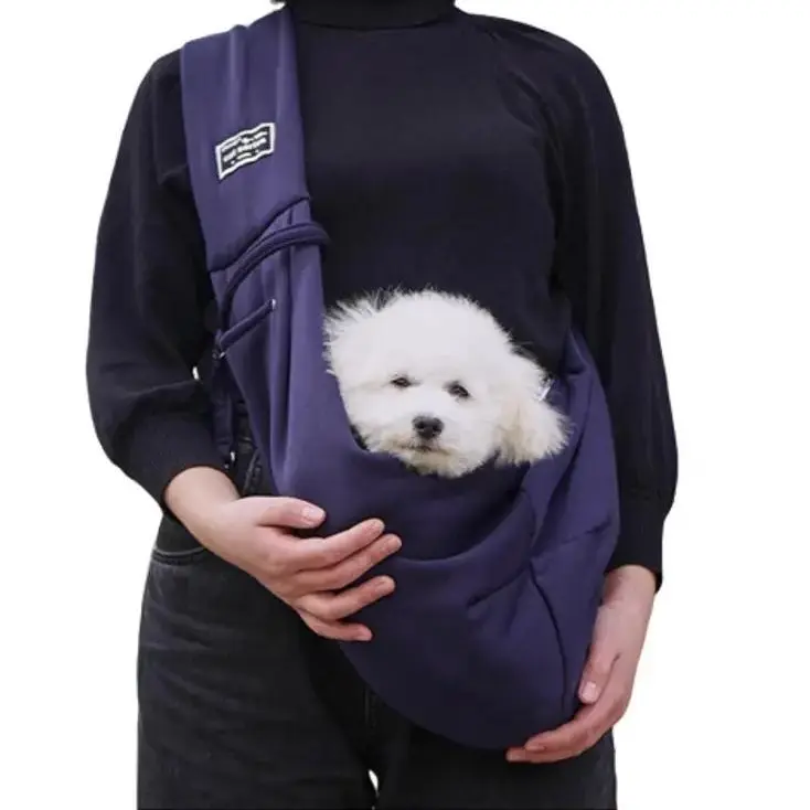 critter cuddler sling New pet shoulder crossbody bag Breathable travel mesh outdoor portable dog bag large cat bag for dogs and cats
