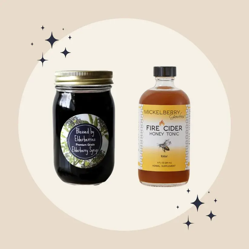 BLessed by elderberries Elderberry syrup & Fire Cider Bundle BLessed by elderberries Elderberry syrup & Fire Cider Bundle