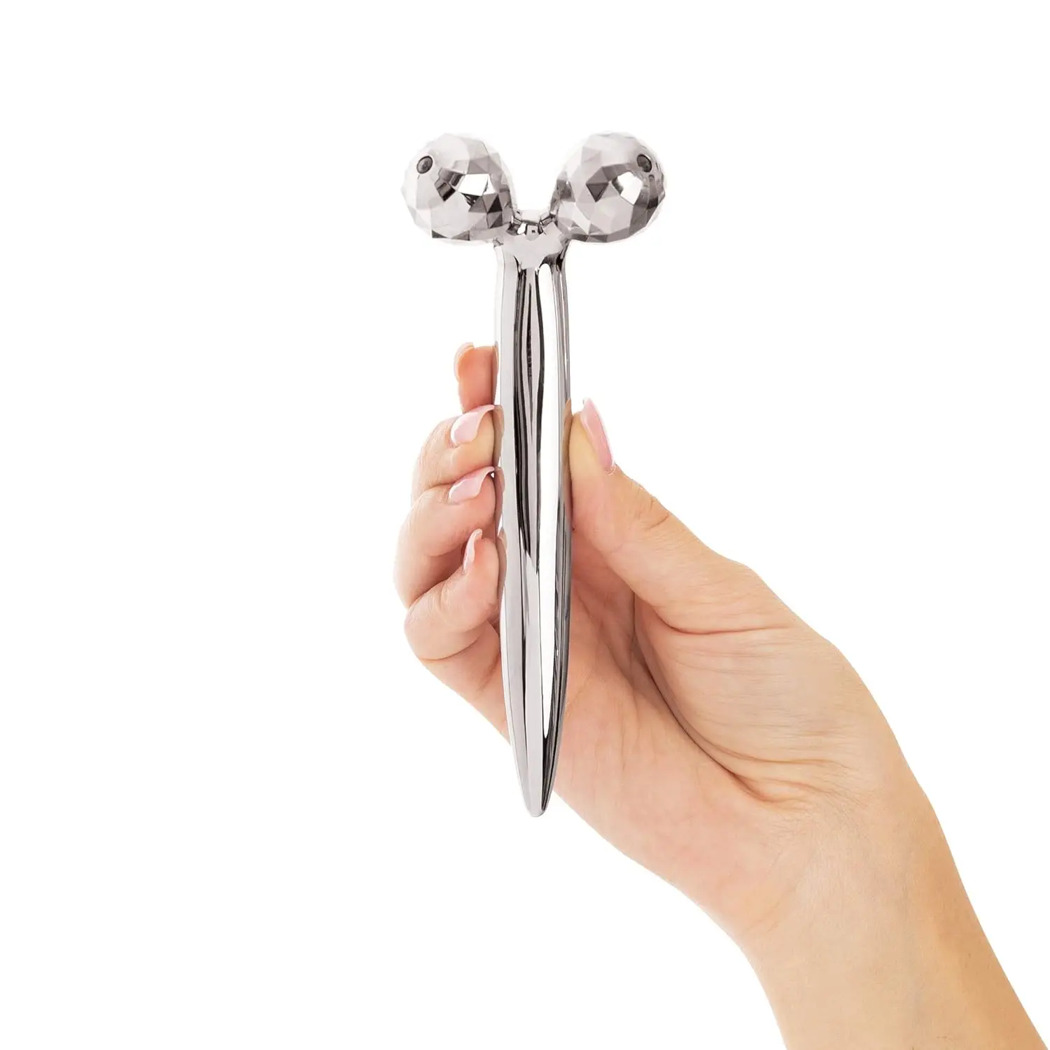 3D Contouring Face Roller - Gentle Ergonomic Design Skincare Tool for Daily Unscented Use, Skin Tightening, Toning, Anti-Aging Massage to De-Puffs & Awakens Skin (Dry, Oily, Combination Types)