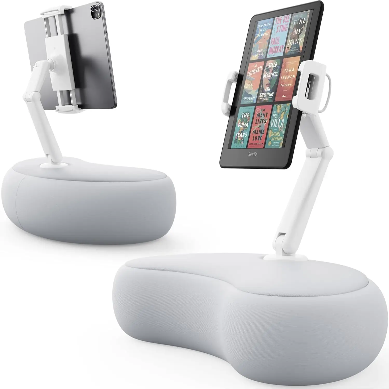 SAIJI iPad & Kindle Pillow Holder-Compatible with 4.7"-15.6" Phone,Tablet,iPad pro,Samsung,Kindle,Switch etc...- 360° Adjustable Tablet Pillow Holder
