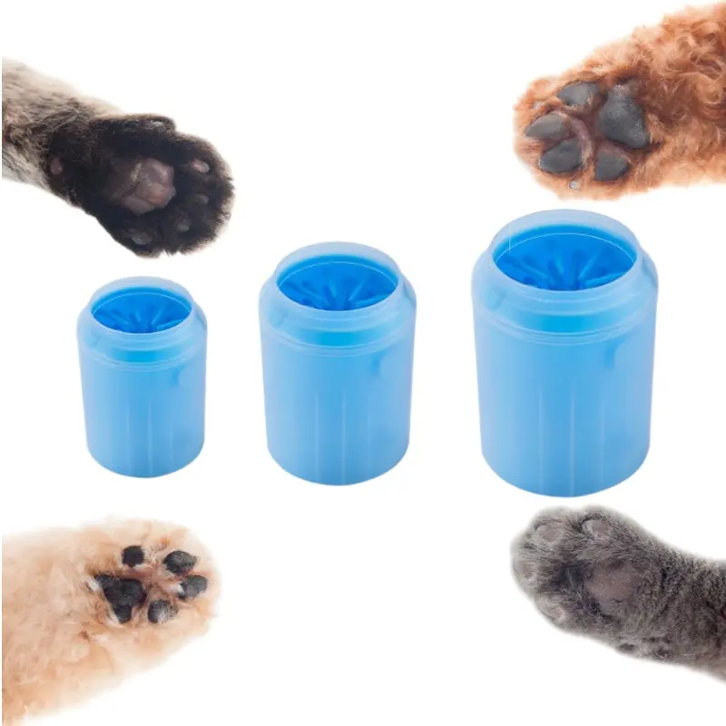 Portable Pet Foot Cleaning Cup, Pet Foot Wash Cup, Automatic Pet Foot Cleaning Cup, Reusable Soft Silicone Paw Cleaner, Convenient Dog & Cat Grooming Tool, Quick Clean Dirty Paws, Easy to Disassemble and Clean-MM1