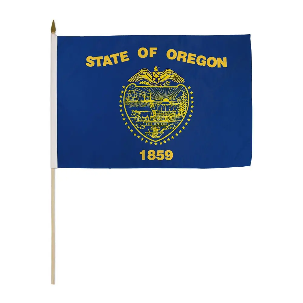 12x18in Wooden-Plastic Stick Flag, Bright-Print Polyester Flag, Ideal for Parades, Home Decor & Festive Party Supplies Backdrop/Banner