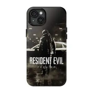 5 Vers Resident Evil 9 Dark Tone Tough Phone Case, Leon Kennedy  Case Cover for Phone 17 Promax & More, Gifts for Lovers