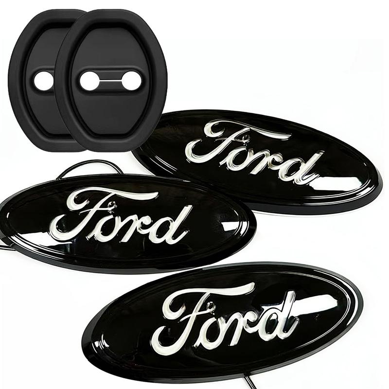 For Ford Emblem, Dynamic & Static LED Emblem Light,  Front Grille Dynamic Emblem for F150F250, Fits23*9cm/9.06*3.54in,Truck Accessory